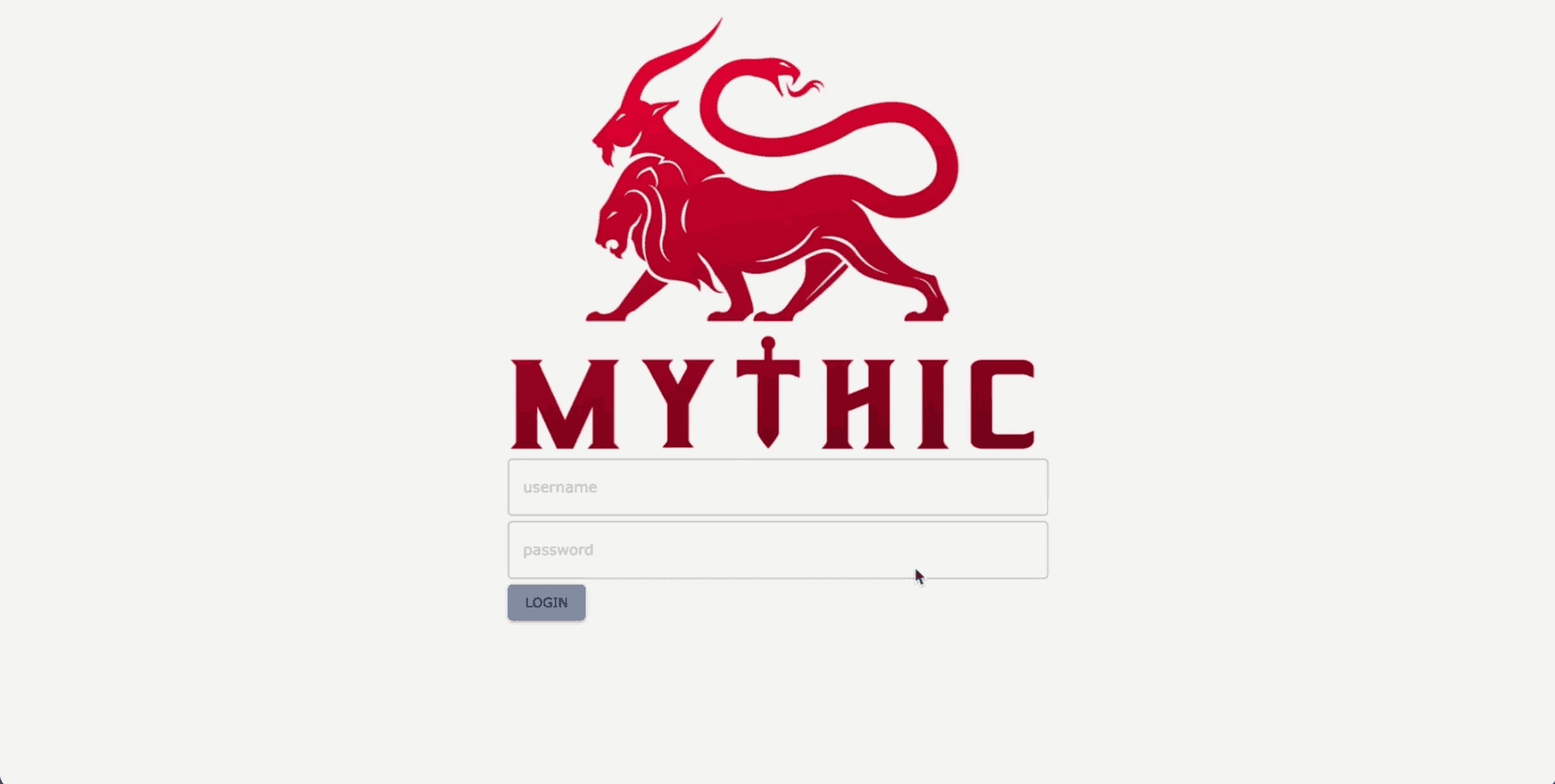 Mythic C2 login page.